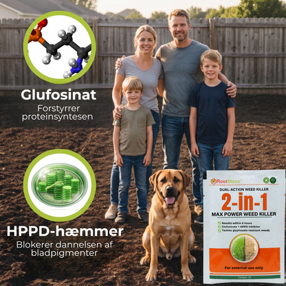 RootBlaze™ 2-i-1 Max Power ukrudtsbekæmper | Se ukrudtet visne inden for blot 6 timer!